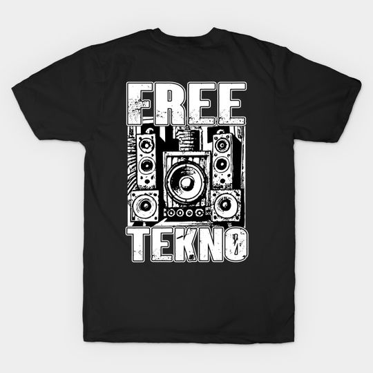Discover Free Tekno DJ Rave Teknival - Tekno 23 - T-Shirt