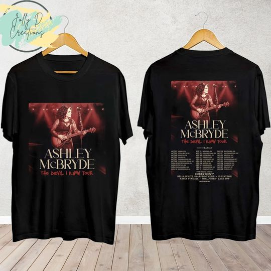 Discover Ashley McBryde The Devil I Know Tour 2023 Shirt, Ashley McBryde Fan Shirt