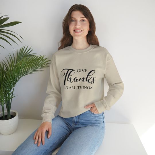 Discover Give Thanks Sweatshirt, Thankful, Fall Sweatshirt, Cute Thanksgiving Sweatshirt