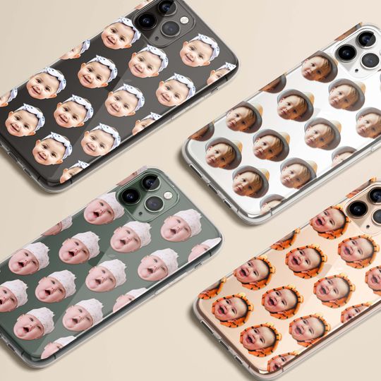 Discover Personalized Face Pattern Case, Custom Faces Phone Case