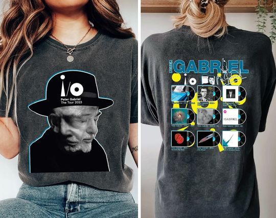 Discover Vintage Peter Gabriel IO The Tour 2023 T-Shirt