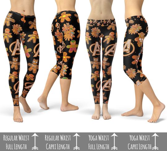 Discover Superhero Gingerbread Cookies - Theme Park Inspired Leggings