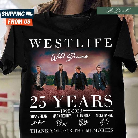 Discover Westlife Anniversary T-Shirt for Music Lovers