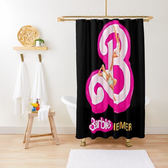 Discover Barbie Oppenheimer Cute Essential Shower Curtain