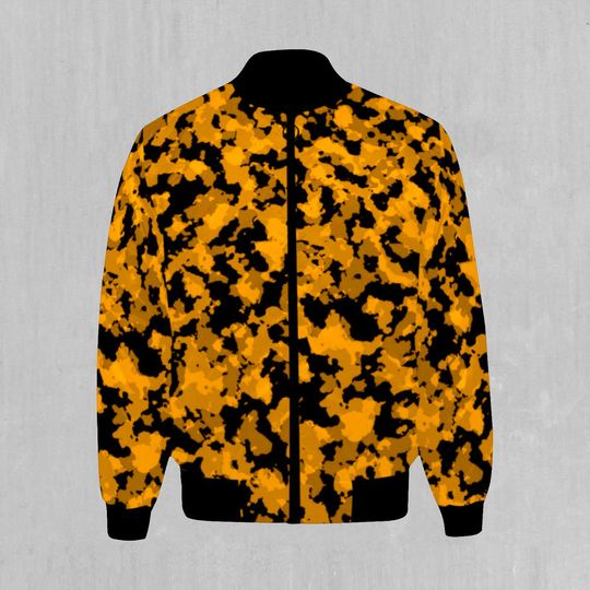 Discover Stinger Yellow Camo Men's Bomber Jacket