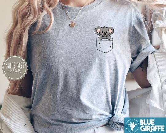 Discover Cute Koala Pocket Kids T-Shirt
