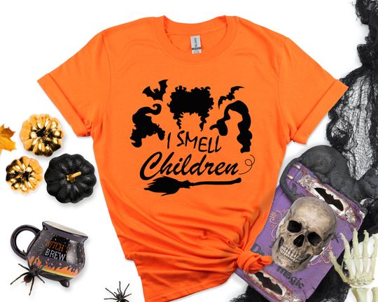 Discover I Smell Children Shirt, Funny Halloween Sanderson Sisters Shirt