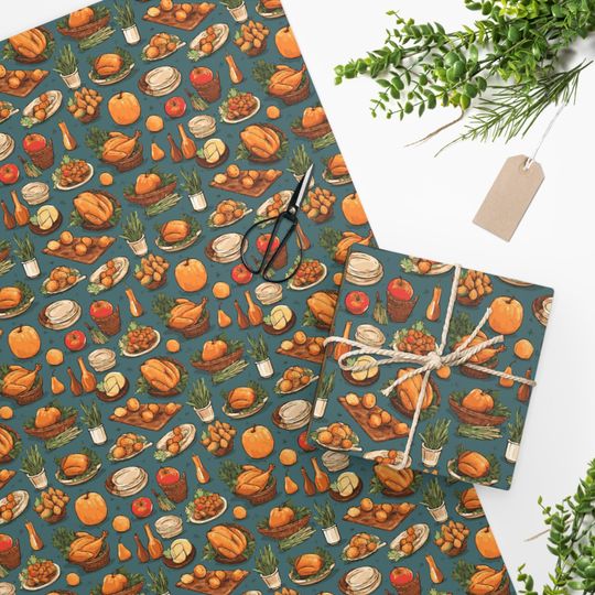 Discover Wrapping Paper: Thanksgiving Dinner