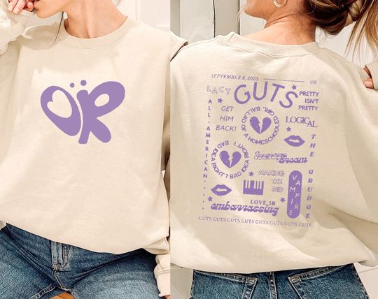 Discover Olivia Guts Album Track List Sweatshirt