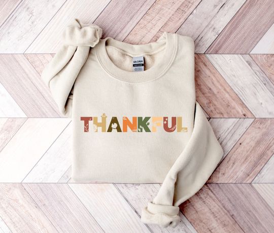 Discover Thankful Thanksgiving Sweatshirt