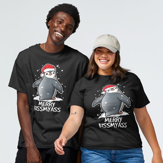 Discover Penguin merry kissmyass christmas sweater Classic T-Shirt