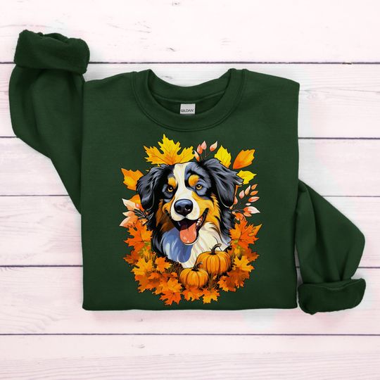 Discover Australian Shepherd Dog Thanksgiving Sweatshirt
