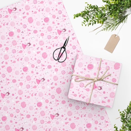 Discover Baby Shower Wrapping Paper - Girl Baby Shower or Infant Wrapping Paper