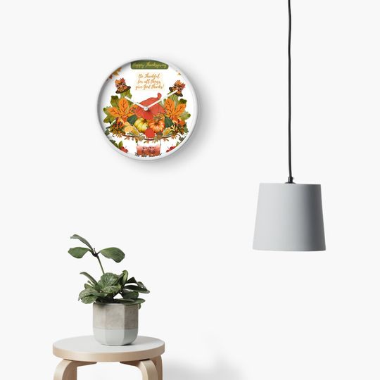 Discover Happy Thanksgiving, give thanks to the Lord Clock
