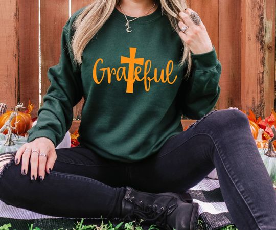 Discover Grateful Thanksgiving Sweatshirt