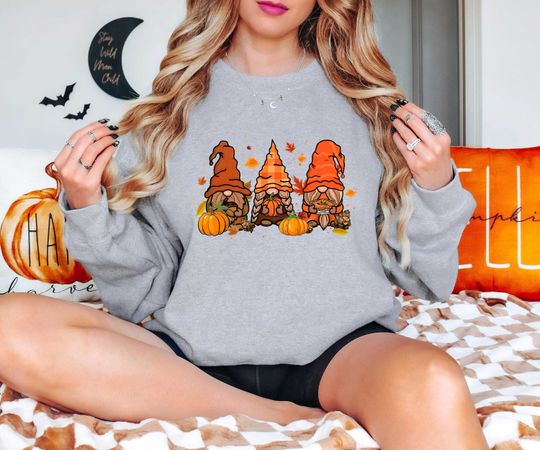 Discover Fall Gnomes Thanksgiving Sweatshirt