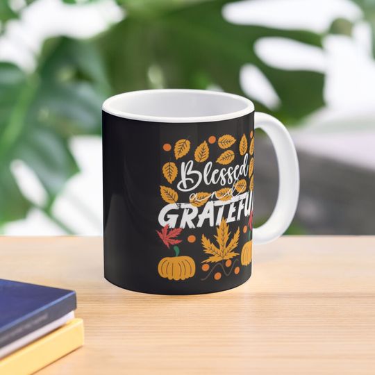 Discover Blessed and Grateful Thanksgiving Mug