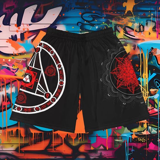 Discover Conjure Basketball Shorts, Horror Halloween Shorts