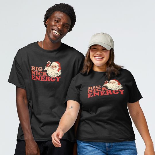 Discover Big Nick Energy Shirt Christmas Reindeer Holiday Cute Xmas Classic T-Shirt