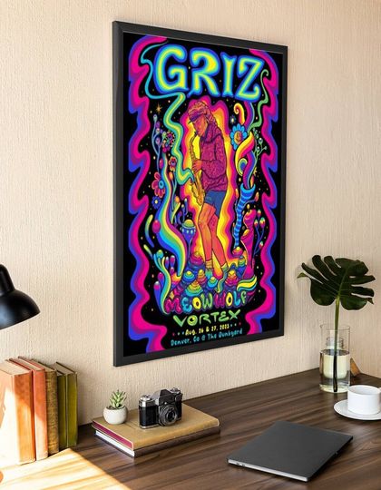 Discover GRiZ Poster, GRiZ Meow Wolf Vortex Aug 2023 Denver