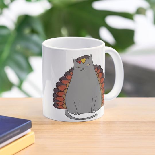 Discover TurkeyCat Thanksgiving Mug