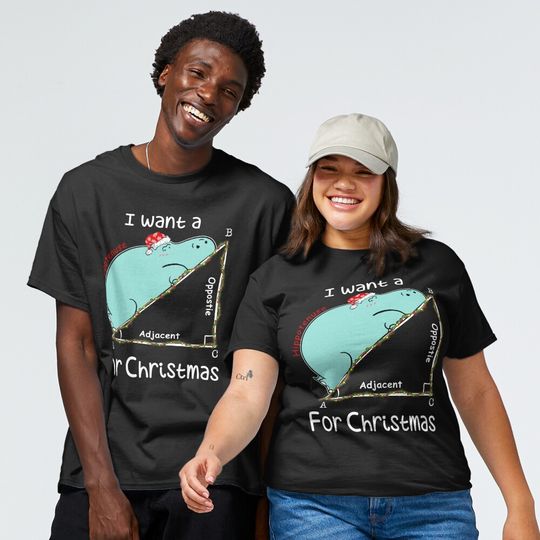 Discover I Want A Hippopotenuse For Christmath Christmas Math Classic T-Shirt