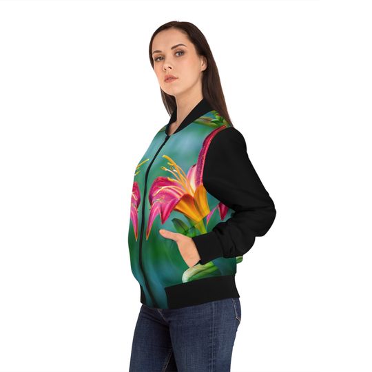 Discover Floral Women's Bomber Jacket