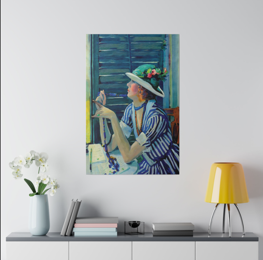Discover THE ANSWER : Vintage Jane Peterson Oil Painting Print Canvas