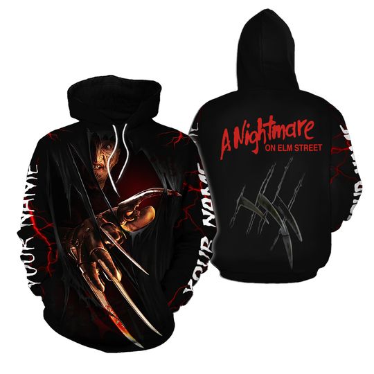 Discover Freddy Krueger Hoodie, Horror Movie Unisex Hoodie