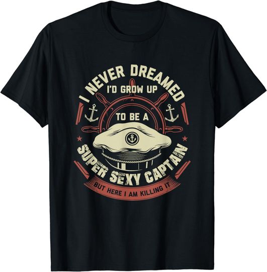 Discover Funny Boat Captain Shirt Men Boating Funny Boat Lover T-Shirt