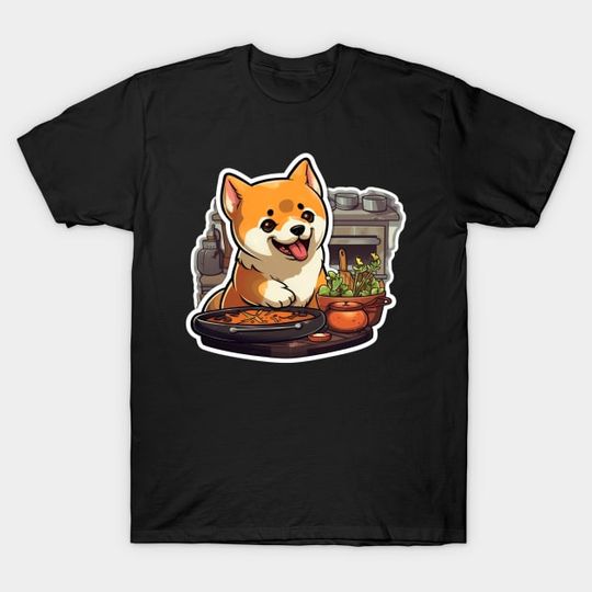 Discover Shiba Inu Cooking - Shiba Inu - T-Shirt