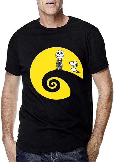 Discover Nightmare Before Christmas Charlie Brown Snoopy for Men T Shirt