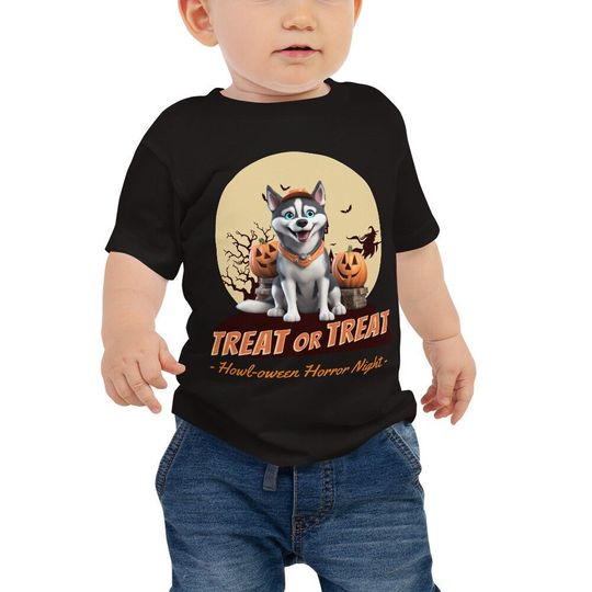 Discover Siberian Husky Dog TODDLER Unisex Halloween T-Shirt
