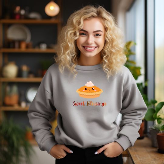 Discover Sweet Blessings Thanksgiving Sweatshirt