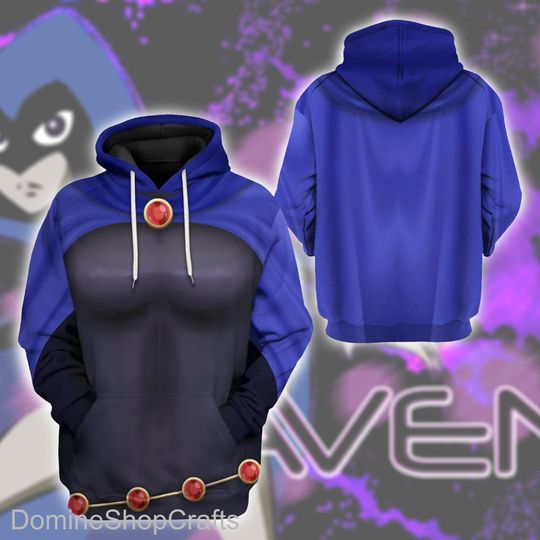 Discover Teen Titans Raven Full Over Print 3D Hoodie