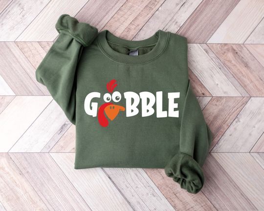 Discover Gobble Turkey Thanksgiving Sweatshirt