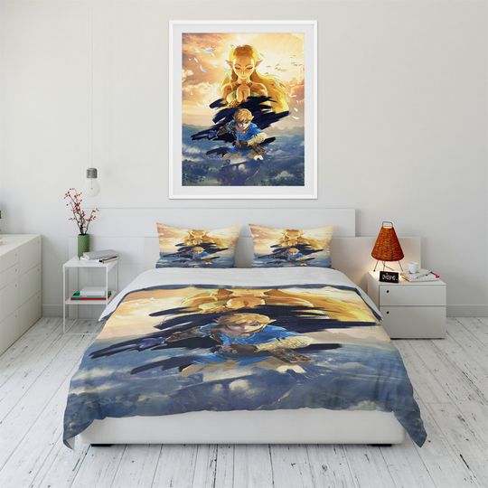 Discover Zelda Quilt Cover Soft Three-Piece Bedding Set