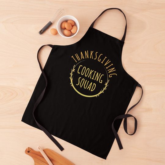Discover Cooking Squad Funny Thanksgiving Kitchen Apron