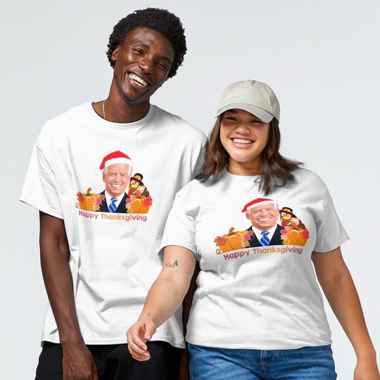 Discover Joe Biden Merry Thanksgiving Funny T-Shirt
