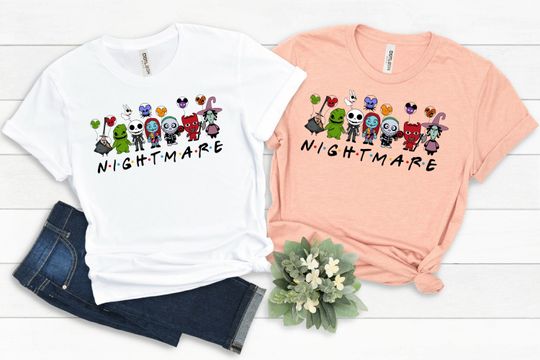 Discover Nightmare Before Christmas Friends Shirt, Nightmare Before Christmas Squad Shirt