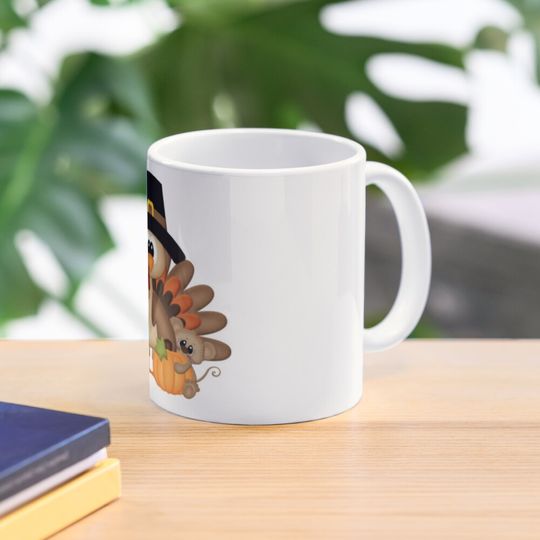 Discover Turkey and Rat Funny Thanksgiving Mug
