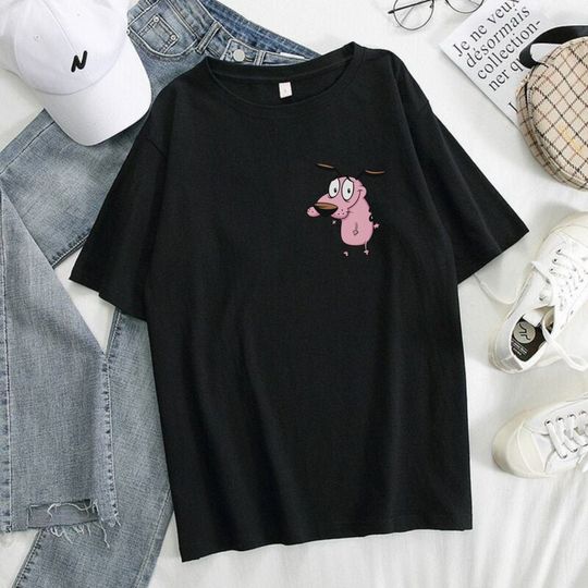 Discover Courage The Cowardly Dog Shirt, Cartoon Shirt