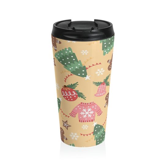 Discover Gold Christmas Travel Coffee Mug