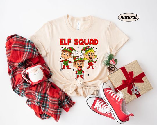 Discover Elf Squad SLP OT PT Christmas Shirt, Physical Therapist Christmas