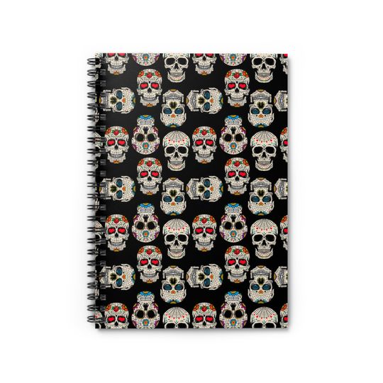 Discover Skulls Spiral Notebook - Ruled Line