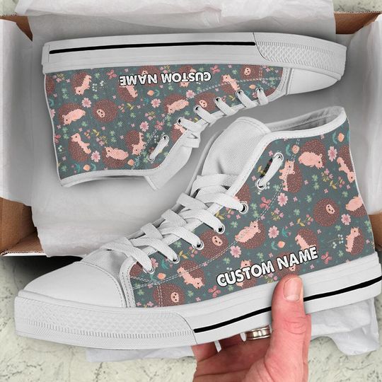 Discover Personalized Hedgehogs Men's High Top Sneakers