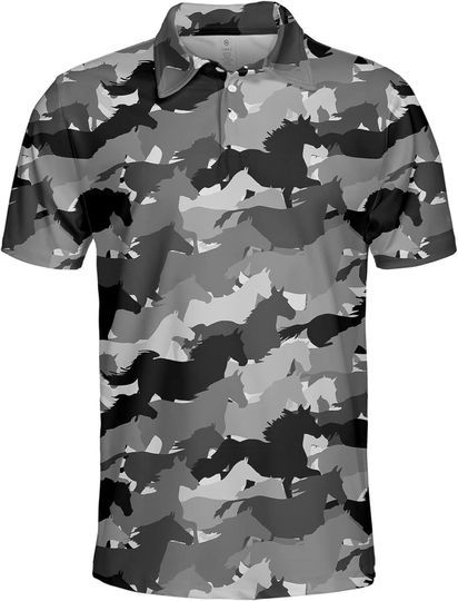 Discover Funny Horse Polo Shirt
