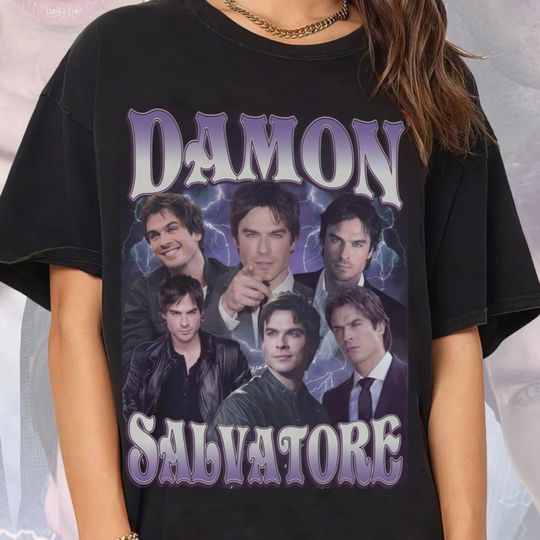 Discover Damon Salvatore Vintage T Shirt, Damon Salvatore Shirt