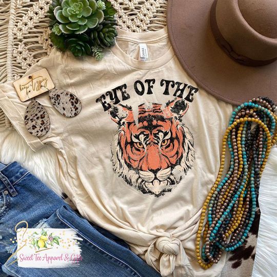 Discover Eye of the tiger t-shirt, tiger t-shirt, Women's shirt, Cute t-shirt