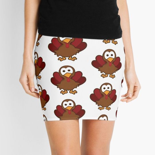 Discover Baby Turkey Cute Thanksgiving Mini Skirt